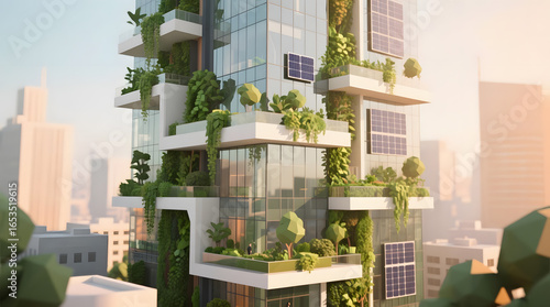 Biophilic Glass Building