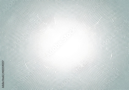 Halftone radial pattern expanding from a central point creating a dynamic background