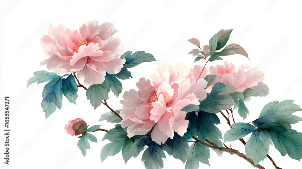 Obraz premium bouquet of pink flowers