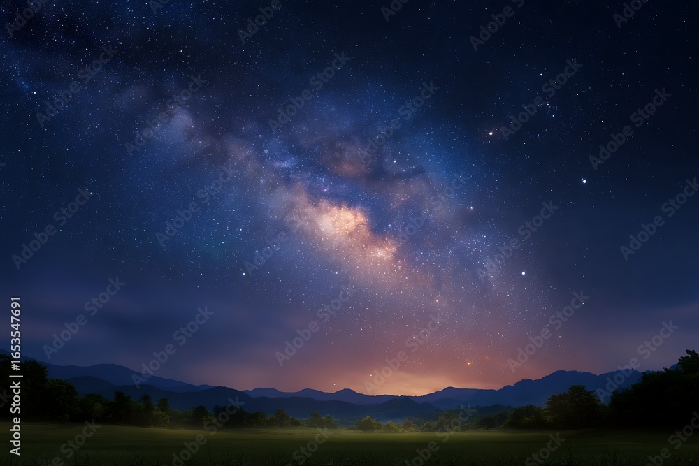 Fototapeta premium Abstract of deep space background