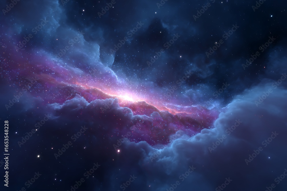 Fototapeta premium Rays of divine light shining through the clouds