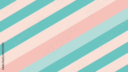 Diagonal Stripes Pattern in Pastel Pink and Teal Blue Colors transparency background geometric