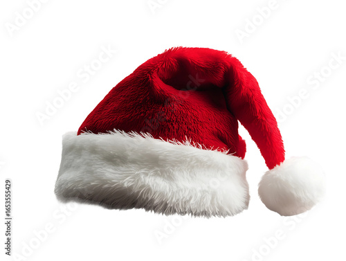 Santa claus hat isolated on transparent background