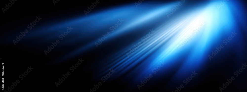 Fototapeta premium Abstract light beams against a dark background