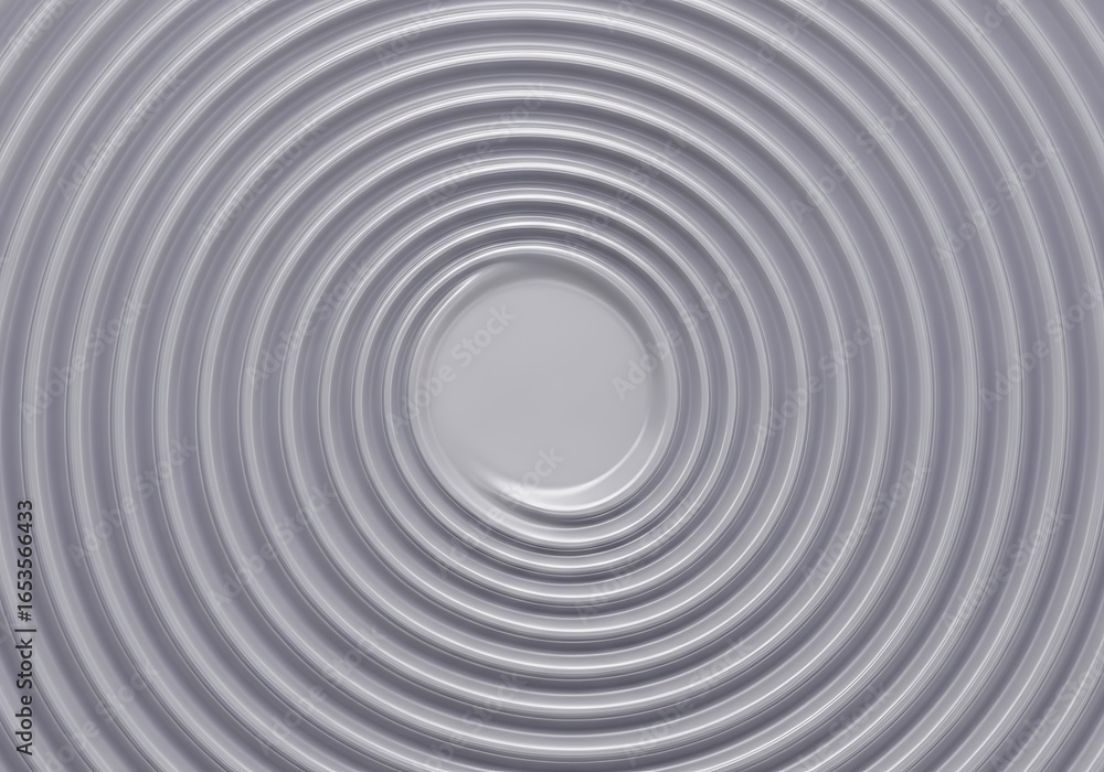 Obraz premium Silver concentric circles creating a mesmerizing and elegant pattern and design