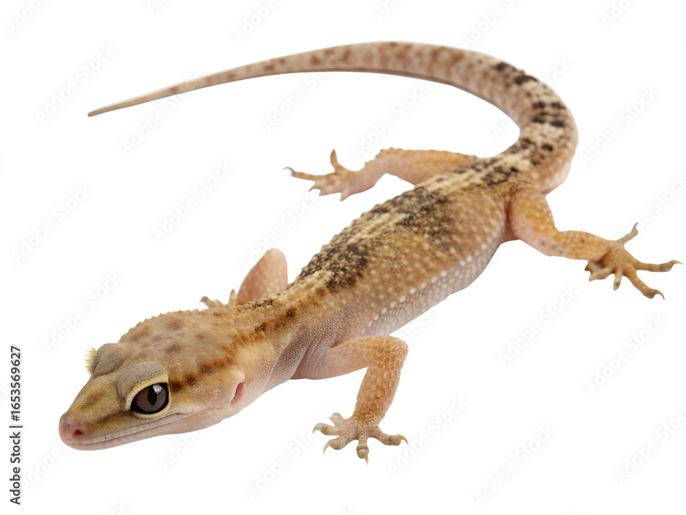 Naklejka premium lizard on white