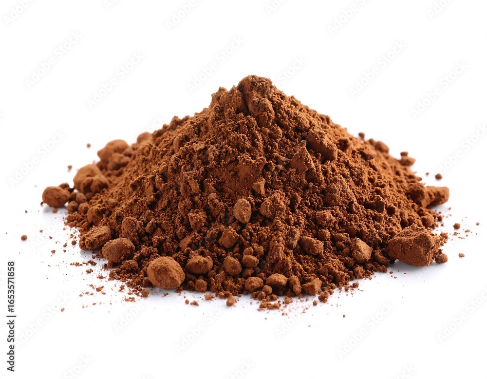Pile of dark cocoa powder Pile of dark cocoa powder