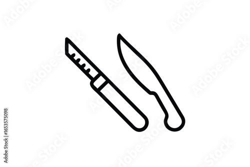 paper clip isolated on business vector design icon
