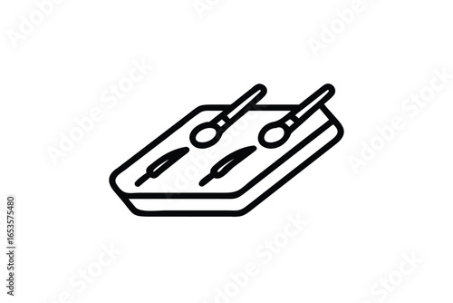 set of paper clips isolated tool white metal object scissors steel vector icon