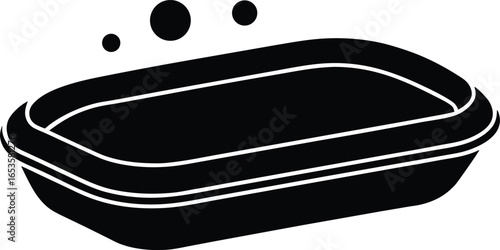 Soap dish vector icon.eps