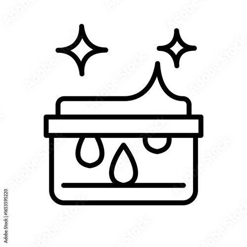 moisturizer cream Skin Care Beauty Make Up Cosmetic Line Art Icon