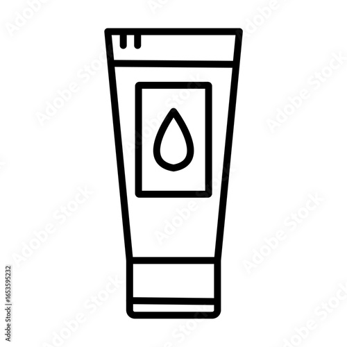 moisturizer cream pouch Skin Care Beauty Make Up Cosmetic Line Art Icon