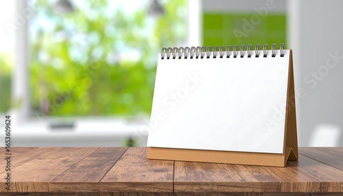 Wallpaper Mural Blank tabletop calendar in a modern office setting Torontodigital.ca