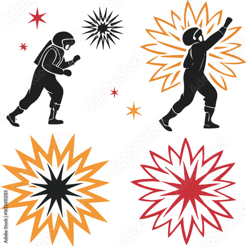 Astronauts with Dynamic Starbursts and Cosmic Energy