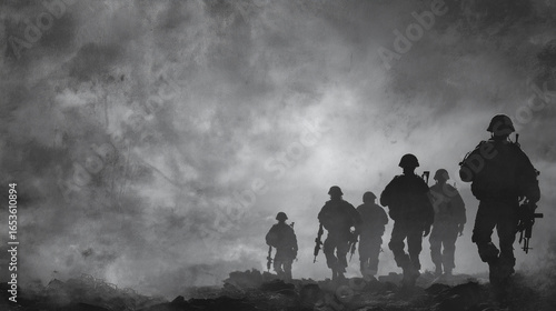 War abstract poster background black and white