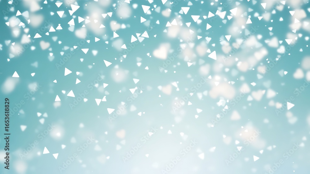 Soft Sky Blue Background with Small White Triangle Confetti Subtle Valentine's Day Camouflage Style Soft Sky Blue Background with Small White Triangle Confetti Subtle Valentine's Day Camouflage Style