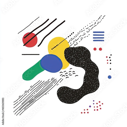 Abstract Geometric Shapes Art