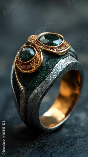 Mystical Green Stone Ring - Cinematic