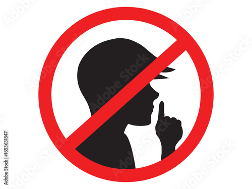 Do Not Disturb Sign Icon Background
