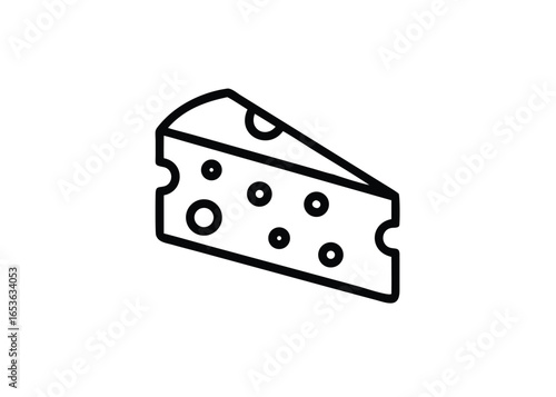 cheese food isolated yellow dairy white swiss vector icon
