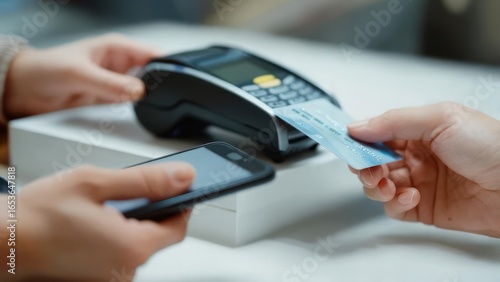 The Moment of Purchase: Secure Chip Card Payment at a Retail Checkout.