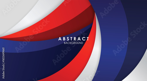 Modern abstract background blue and red with white colorful