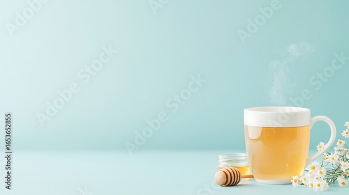 Refreshing beer with foamy head and festive decorations