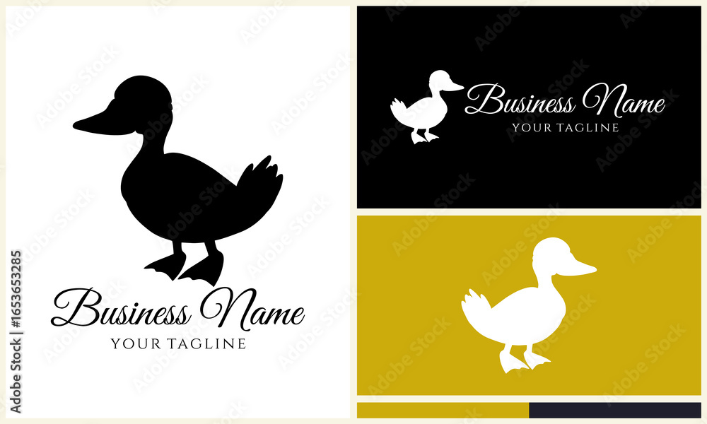 Obraz premium Duck Logo Design Templates.