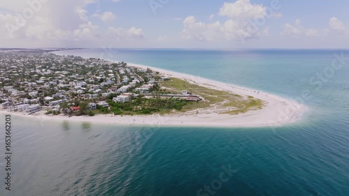 Aerial view of Bean Point on the north end of Anna Maria Island