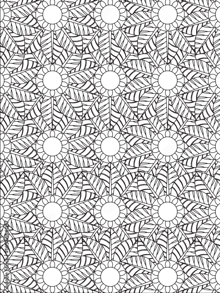 Obraz premium abstract coloring pages adults kids