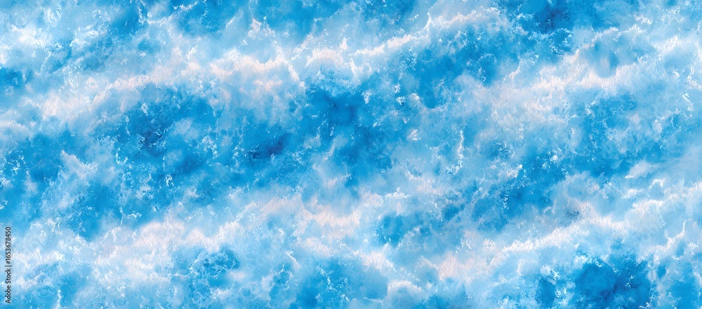 Obraz premium Blue and White Waves