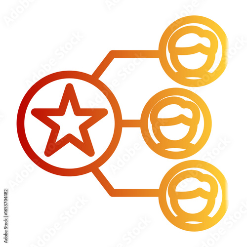 Professional Skill Expert icon from the Hiring icon collection (Outline Gradient Style)