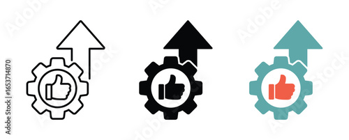 Operational excellence icon Operational excellence vector icon signs