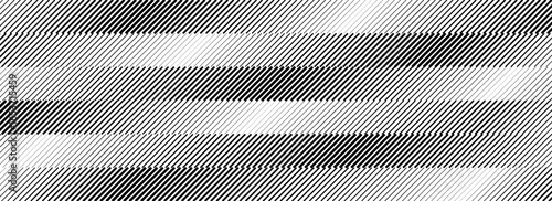 Oblique stripe halftone gradient texture. Diagonal line gradation background. Repeating striped pattern backdrop. Black and white parallel slanted wallpaper. Vector abstract Doppler effect concept