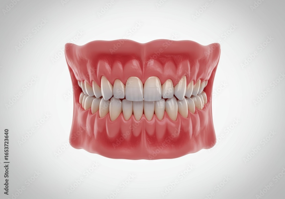 Obraz premium x-default 3D Render of Human Teeth and Gums