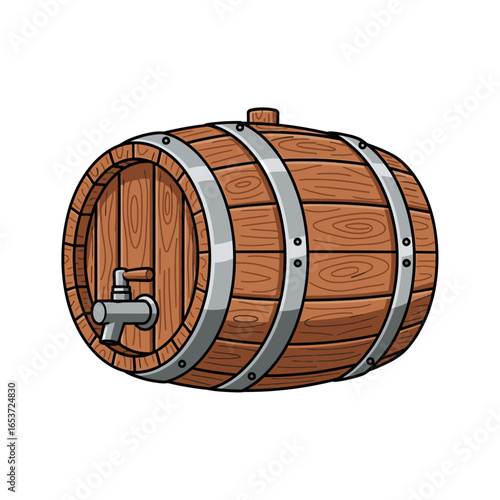 Beer Barrel (Wooden Keg)