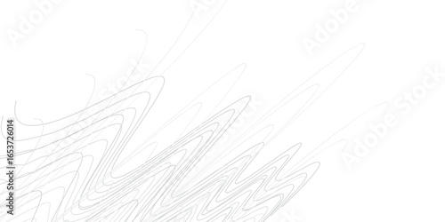 High-resolution  of black geometric lines forming intricate flowing patterns over a pristine white background, offering a sophisticated abstract design that is ideal for technology-the