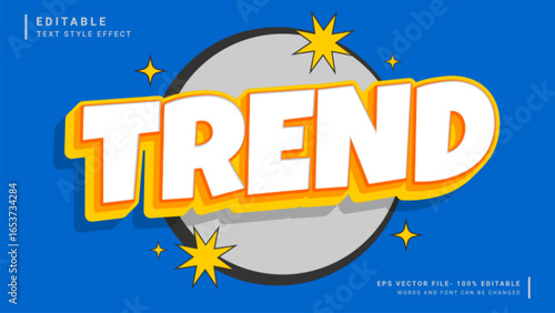 Trend retro vintage editable text effect