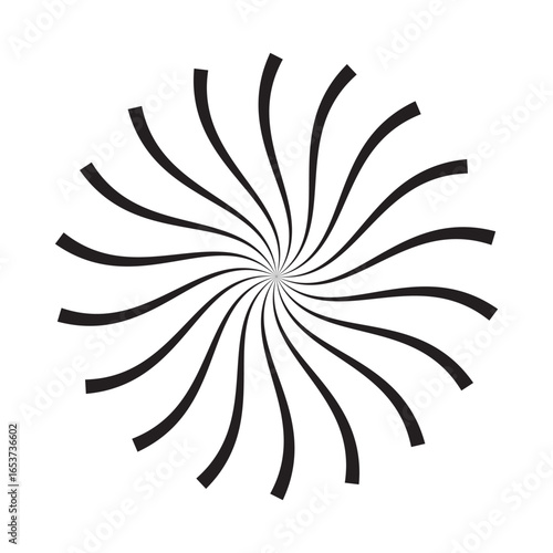 Radial burst lines circular element. Starburst, sunburst graphics. Concentric rays, beams. Sparkle, gleam, twinkle trail lines. Flare, explosion, fireworks radiance effect. Flash, glare design.