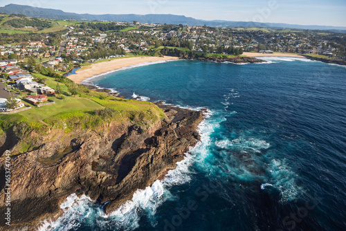 Canvas Print The beautifully scenic coastal town of Kiama, located just south of Sydney featuring iconic Kendalls & Surf Beaches