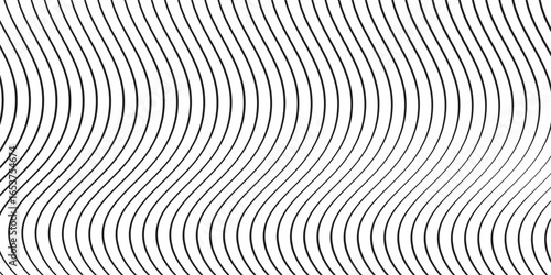 Modern Vector seamless pattern. Abstract diagonal striped texture. Modern moire monochrome background. vector