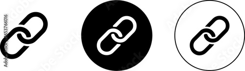 Link icon vector illustration chain connection hyperlink url