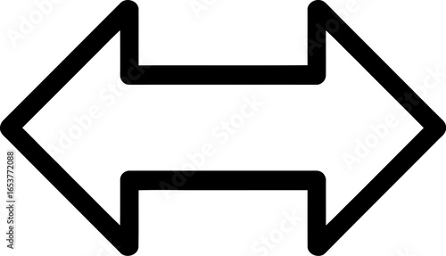 Arrow icon left right direction sign vector illustration