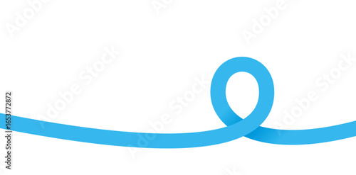 円を描いて重なるリボン