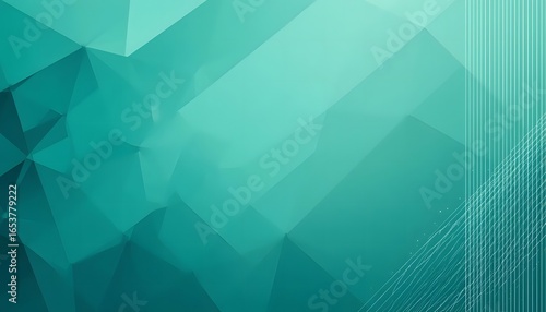 Abstract teal geometric background with subtle vertical lines