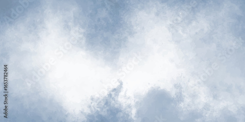 cloudy sky with color and white clouds filling the frame in an artistic watercolor painting style clouds background.	