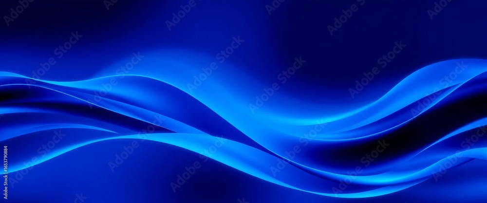 Obraz premium Abstract blue wave gradients forming a dynamic, flowing background , gradient background, teal