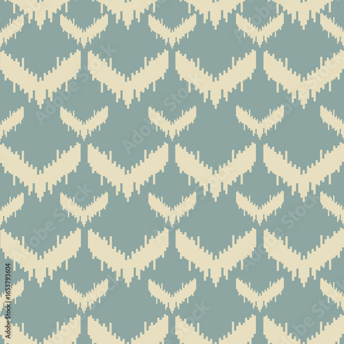 Ikat-style works are suitable for fashion fabric patterns bright interior decorations and various appliances.