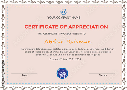 certificate template premium vector certificate