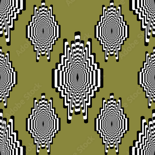 Ikat-style works are suitable for fashion fabric patterns bright interior decorations and various appliances.